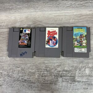 Lot Of 3 Nintendo NES Video Games Sports Genre Carts Only Tested